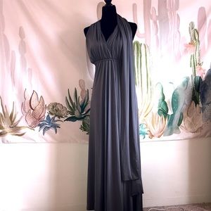 Gray infinity maxi dress
